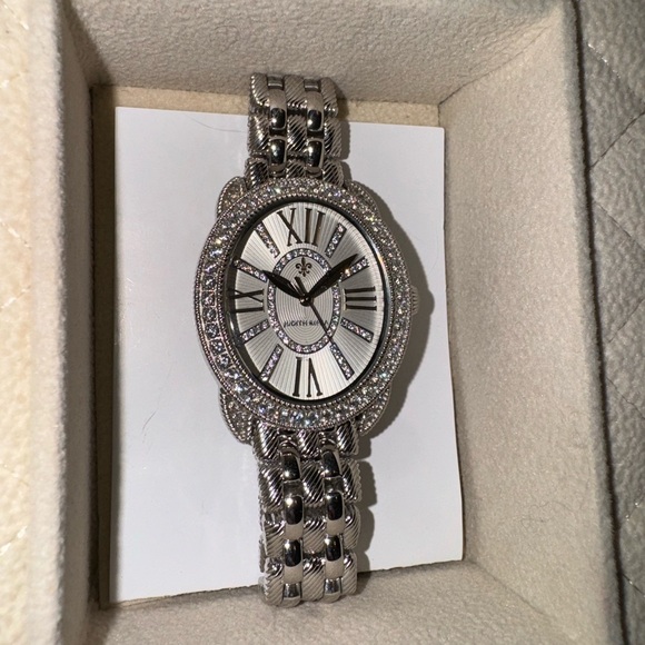 Vintage Judith Ripka Stainless steel CZ Watch - Picture 4 of 16